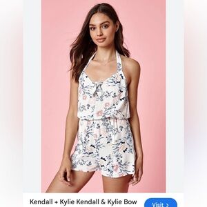 Kendall & Kylie Floral Halter Romper | Small